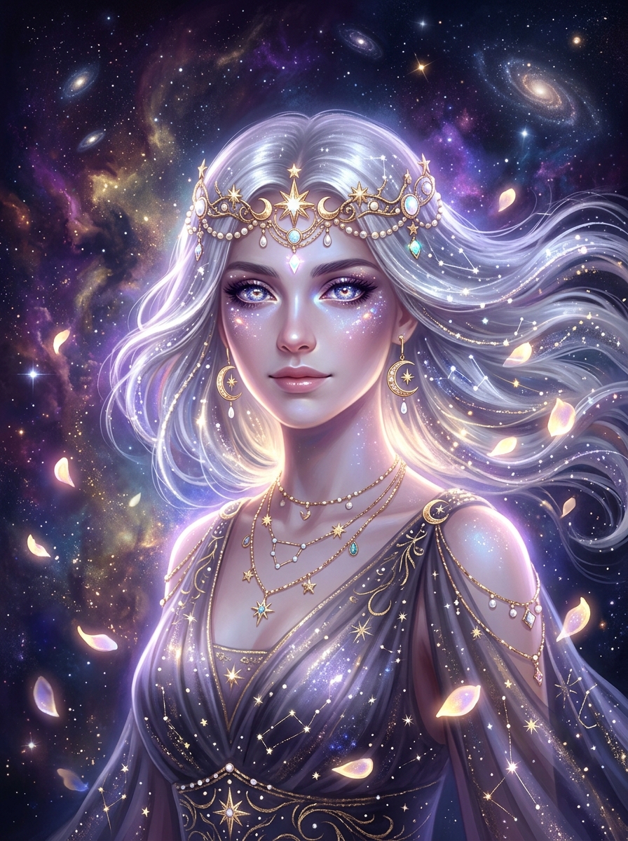 Aurelia, Weaver of Starlight by MayaMusing